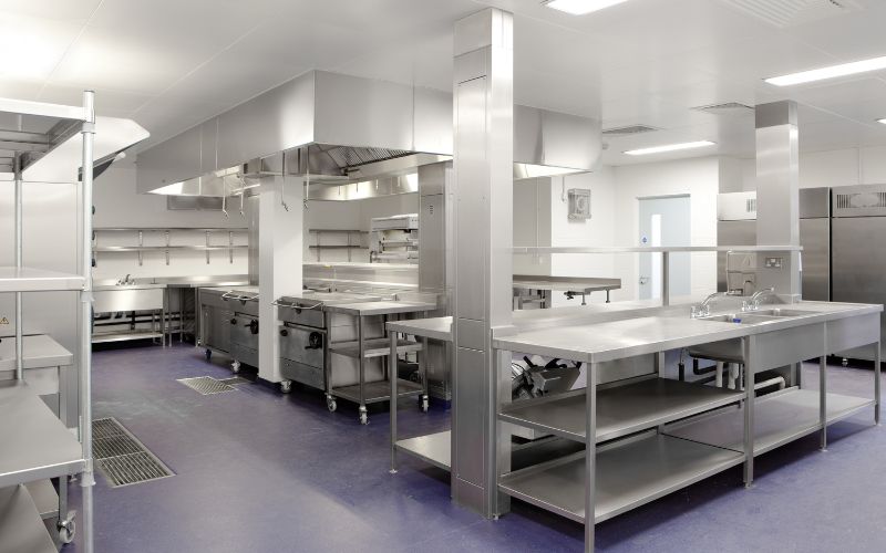 stainless steel benches